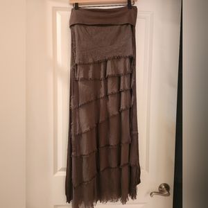 Gigi MODA Silk Tiered Skirt